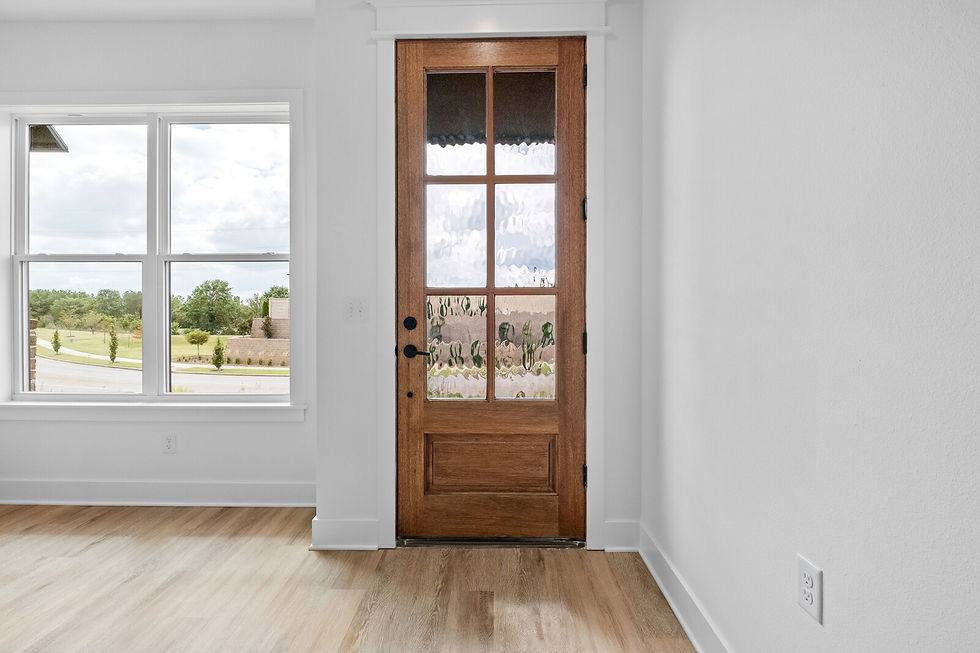 Bespoke Homes 8' Mahogany Front Door with Glass Panes