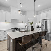 Kitchen in brand new townhome for rent in Rogers AR with modern finishes