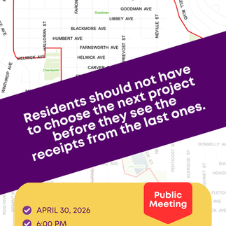 KLCB 2021 Neighborhood Improvement Program funds, April 30, 2026 