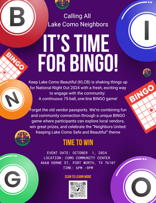 Get Ready for the Ultimate BINGO Experience at Lake Como’s National Night Out 2024!