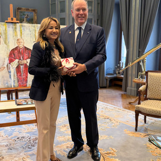 Erika Sheramin Beauseigneur, President of the Monegasque Ibero-American association.
