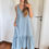 Miniatura: Vestido Versailles en Lino Celeste Jean