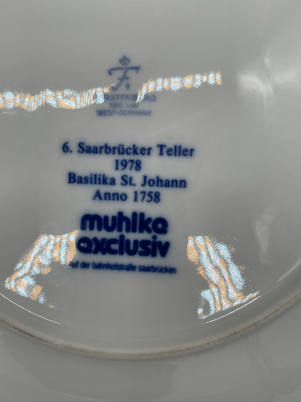 Thumbnail: 9" Plate -Saarbrucker Winterbergturm - West Germany 1977