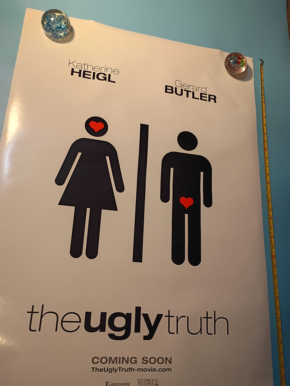 Thumbnail: Approx. 27"x 39" Movie poster "The Ugly Truth" Columbia Picture
