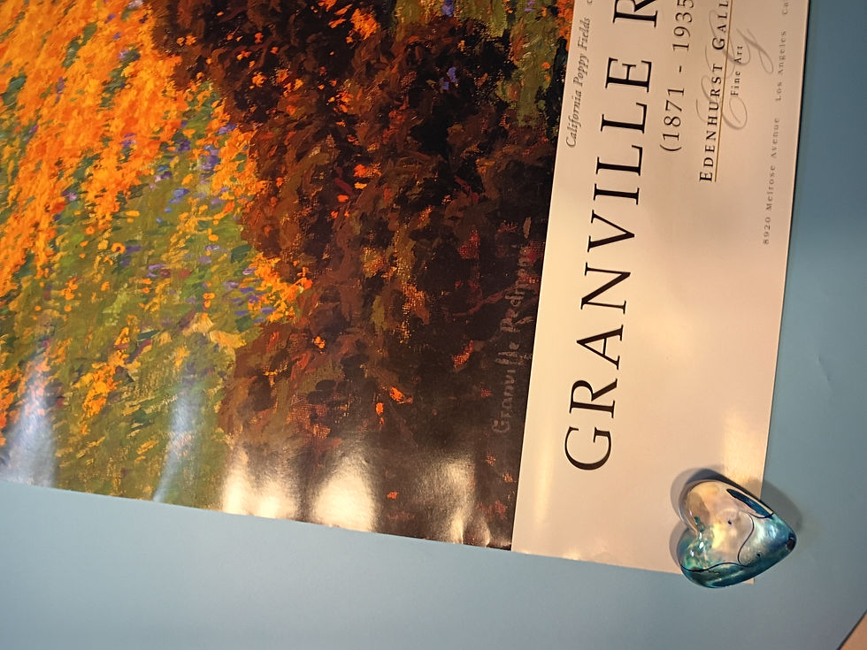 Thumbnail: Approx. 24"x 36" poster-"Granville Redmond -California Poppy Fields" 