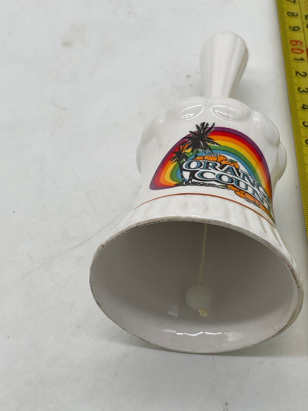 Thumbnail: 5.5"  tall- Porcelain bell- Orange County