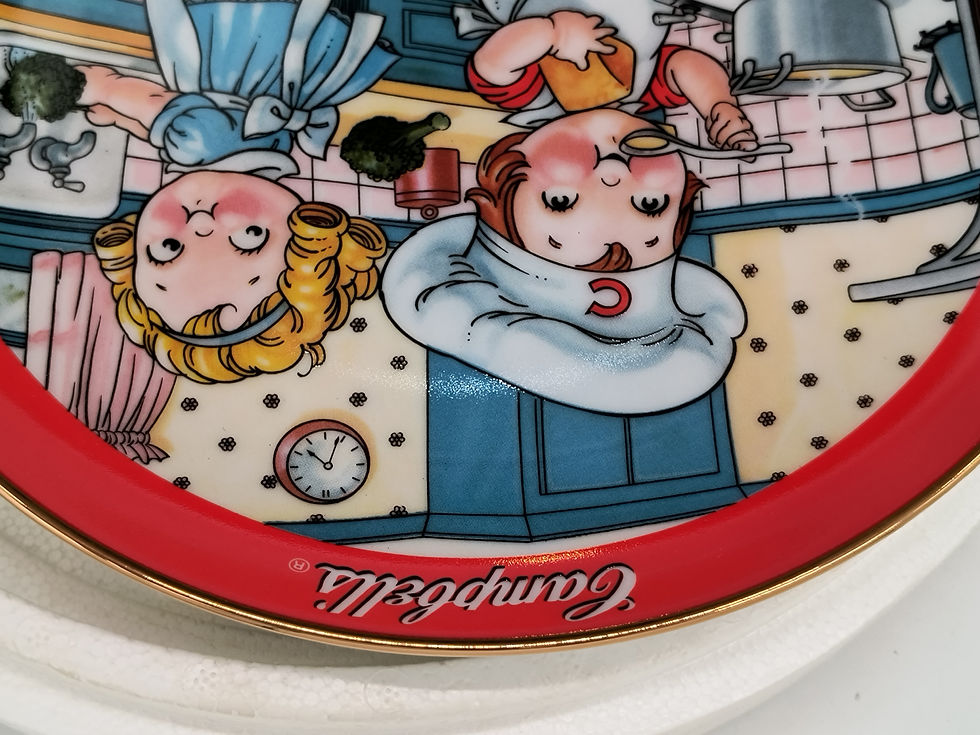 Thumbnail: 8"plate "Broccoli Soup" - The Campbell Kids collection by Danbury Mint #A6556
