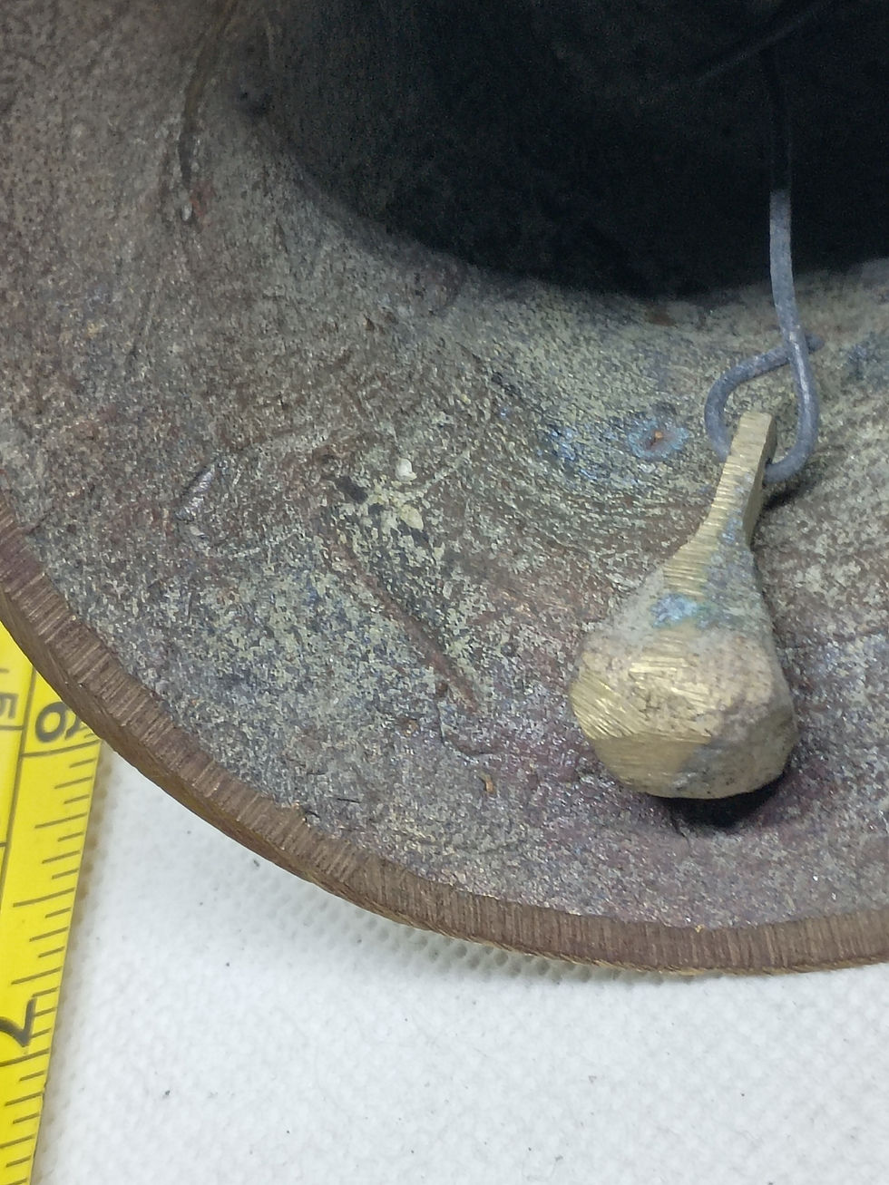 Thumbnail: 5.5" tall vintage brass bell- The French Cavalier / Pirate