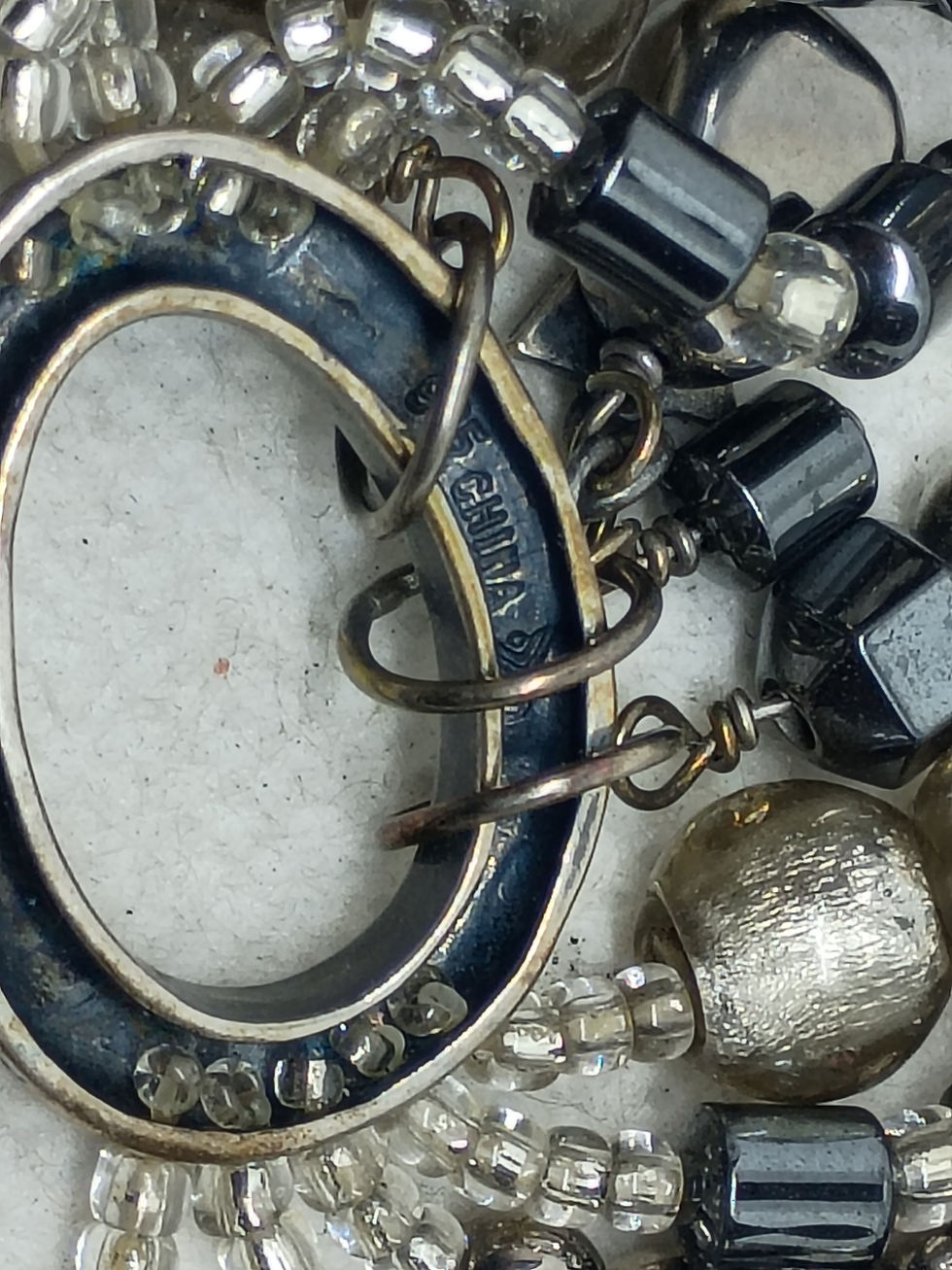 Thumbnail: Approx. 7" A retired Silpada "Hailstone" bracelet (Style B1935) 