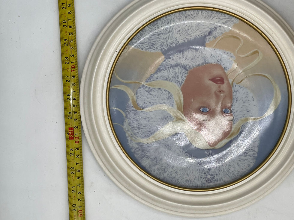 Thumbnail: 10" plate- "Princess Snowflake" by Delores Valenza for the Franklin Mint