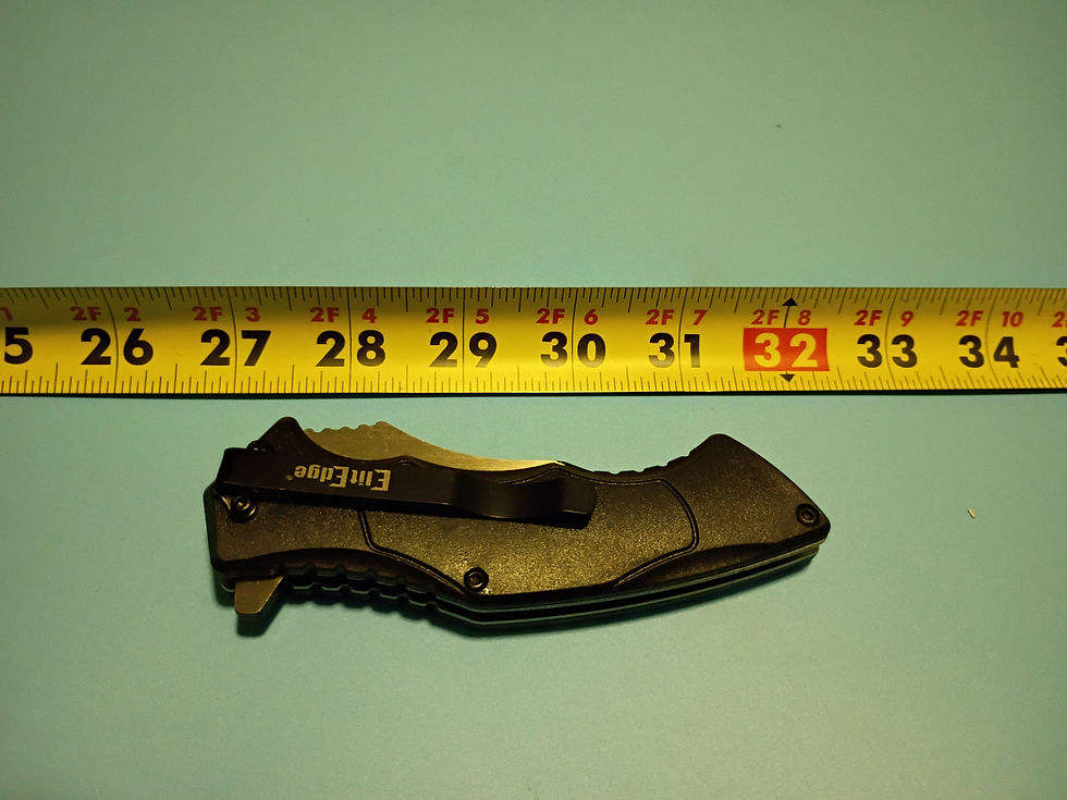 Thumbnail: 8.5" open-Folding knife - 420C stainless steel blade -Decorated composite handle