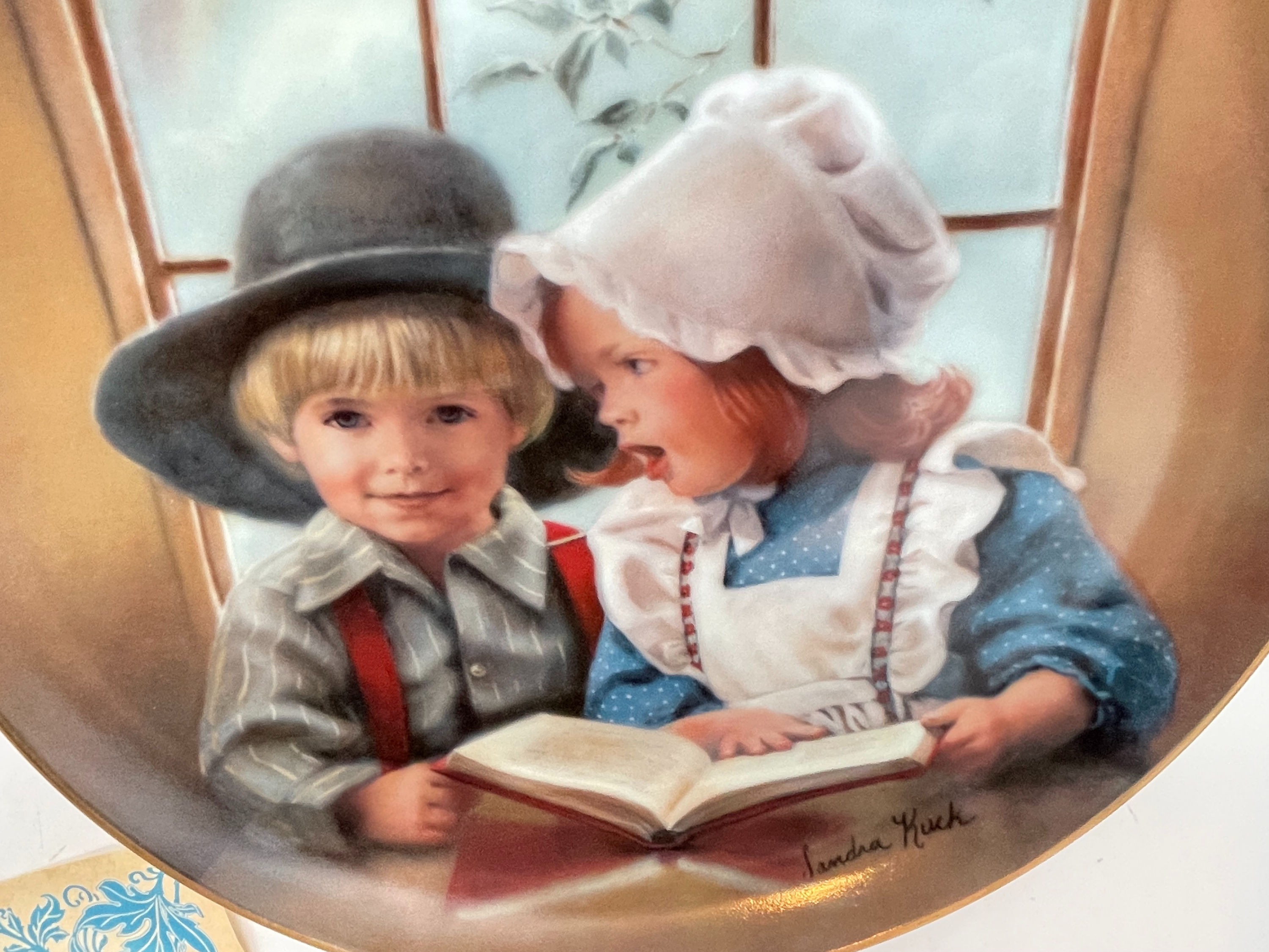 10" Plate - "LIttle Tutor" LImited edition Days Gone By plate collection