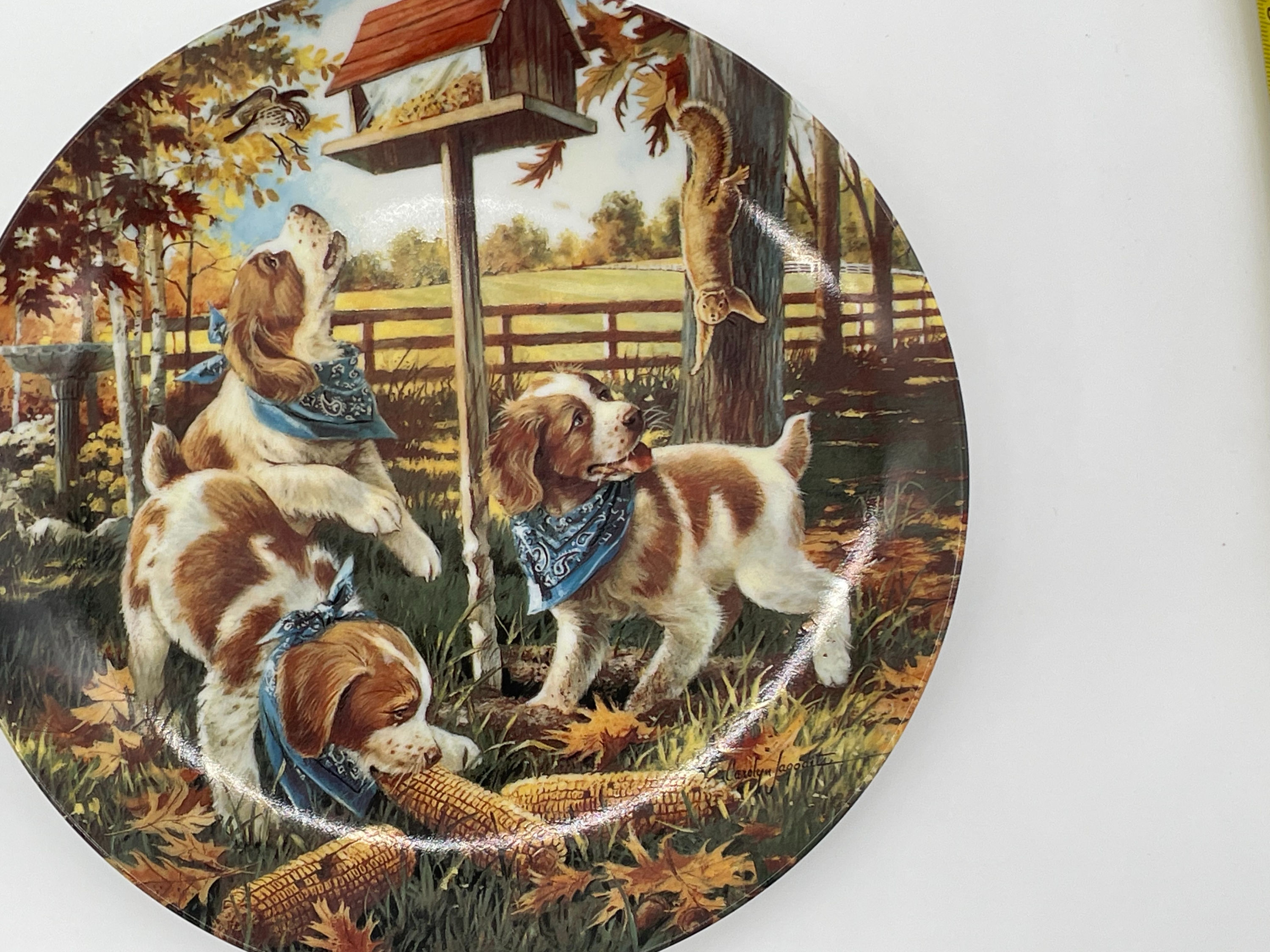 8" Plate-"Unexpected Guests" 6th issue in the Little Bandits