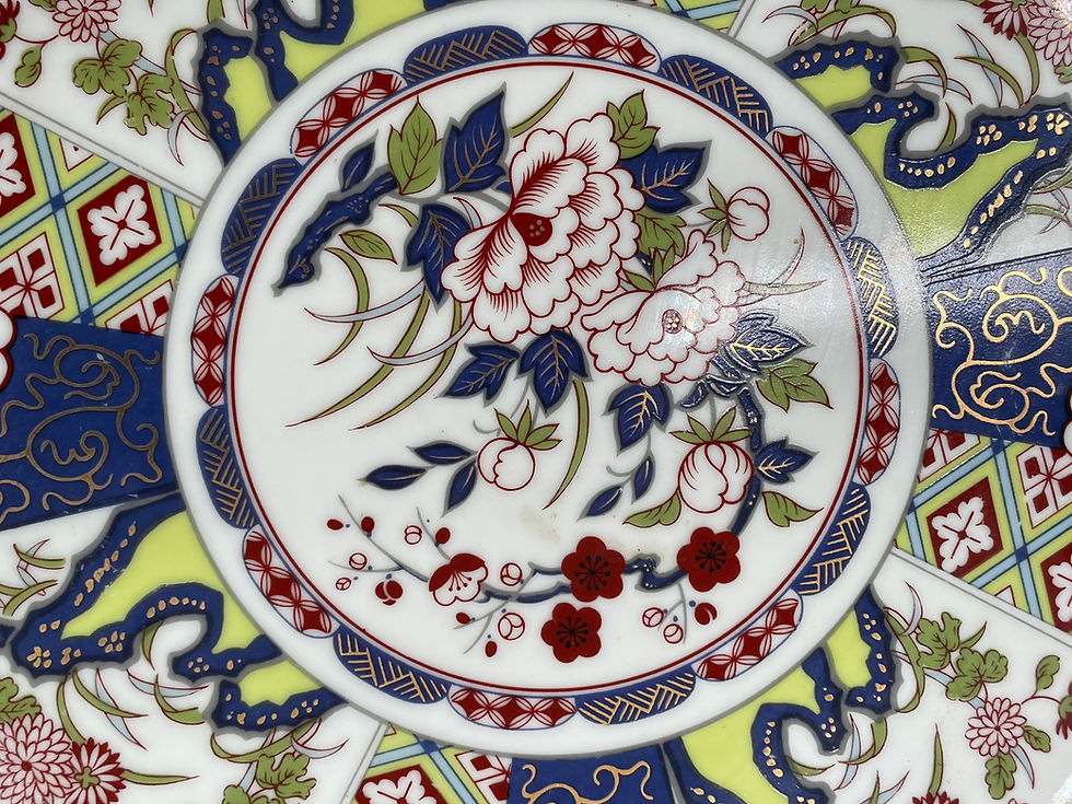 Thumbnail: 9" Vintage Japanese Imari Ware porcelain  - Made in Japan