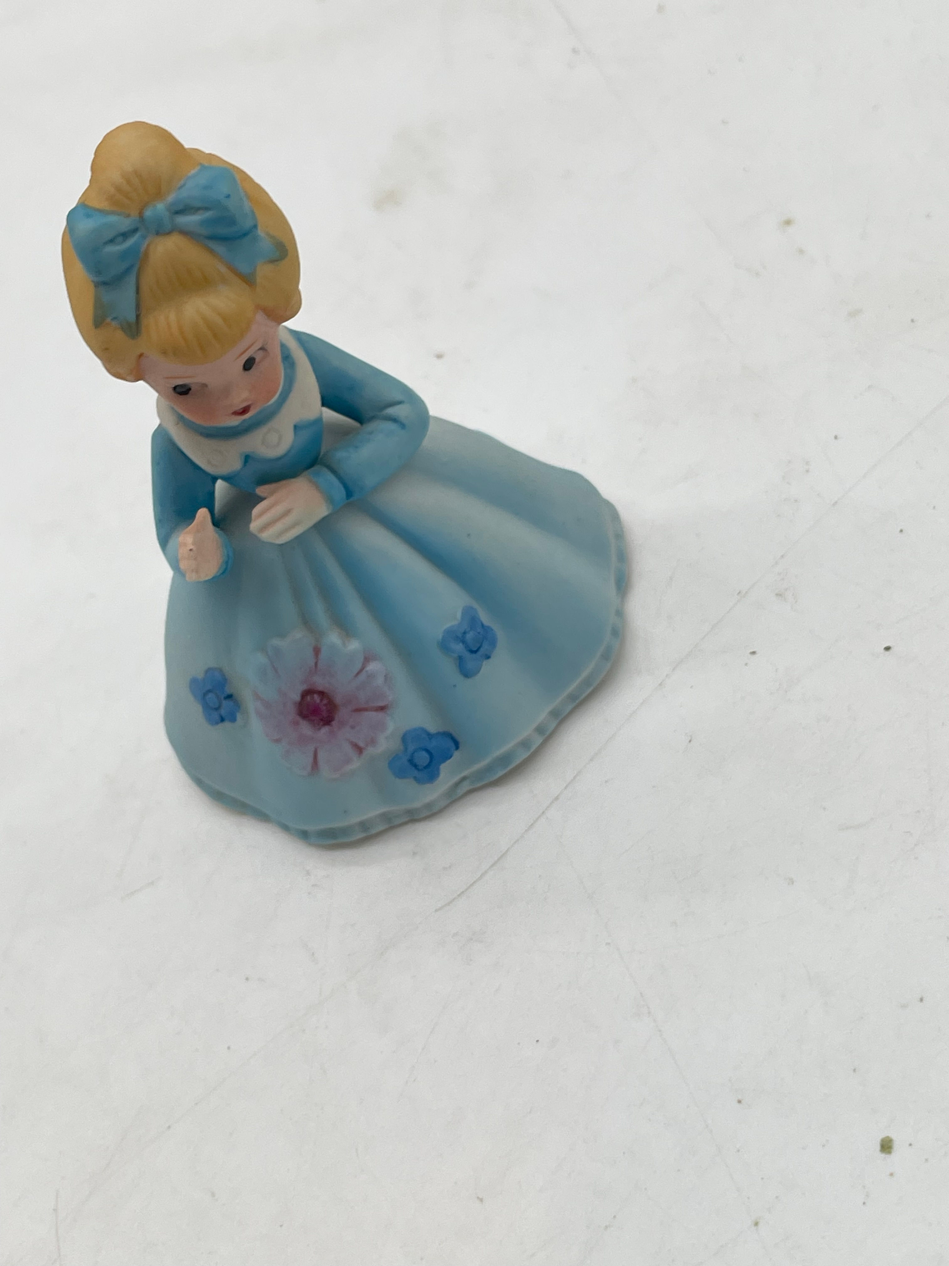 3"  tall- Vintage porcelain  little girl bell