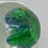 Thumbnail: 3" Round glass paperweights- internal underwater with fish design