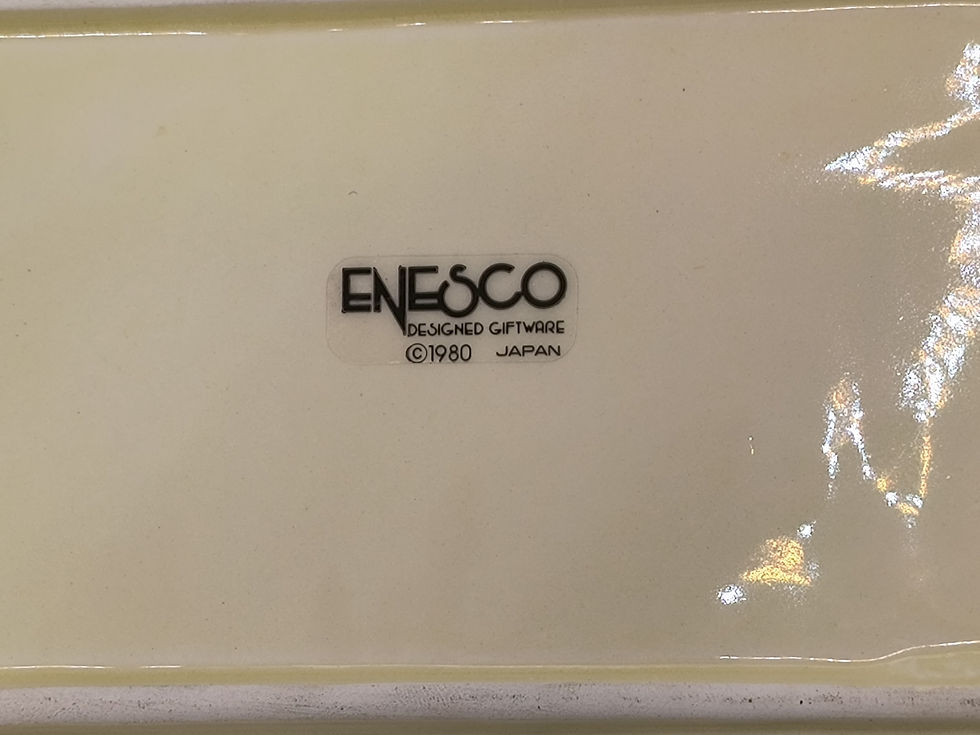 Thumbnail: 5x3" Square Covered dish-"My Secret Love" Enesco Designer Giftware 1980- England