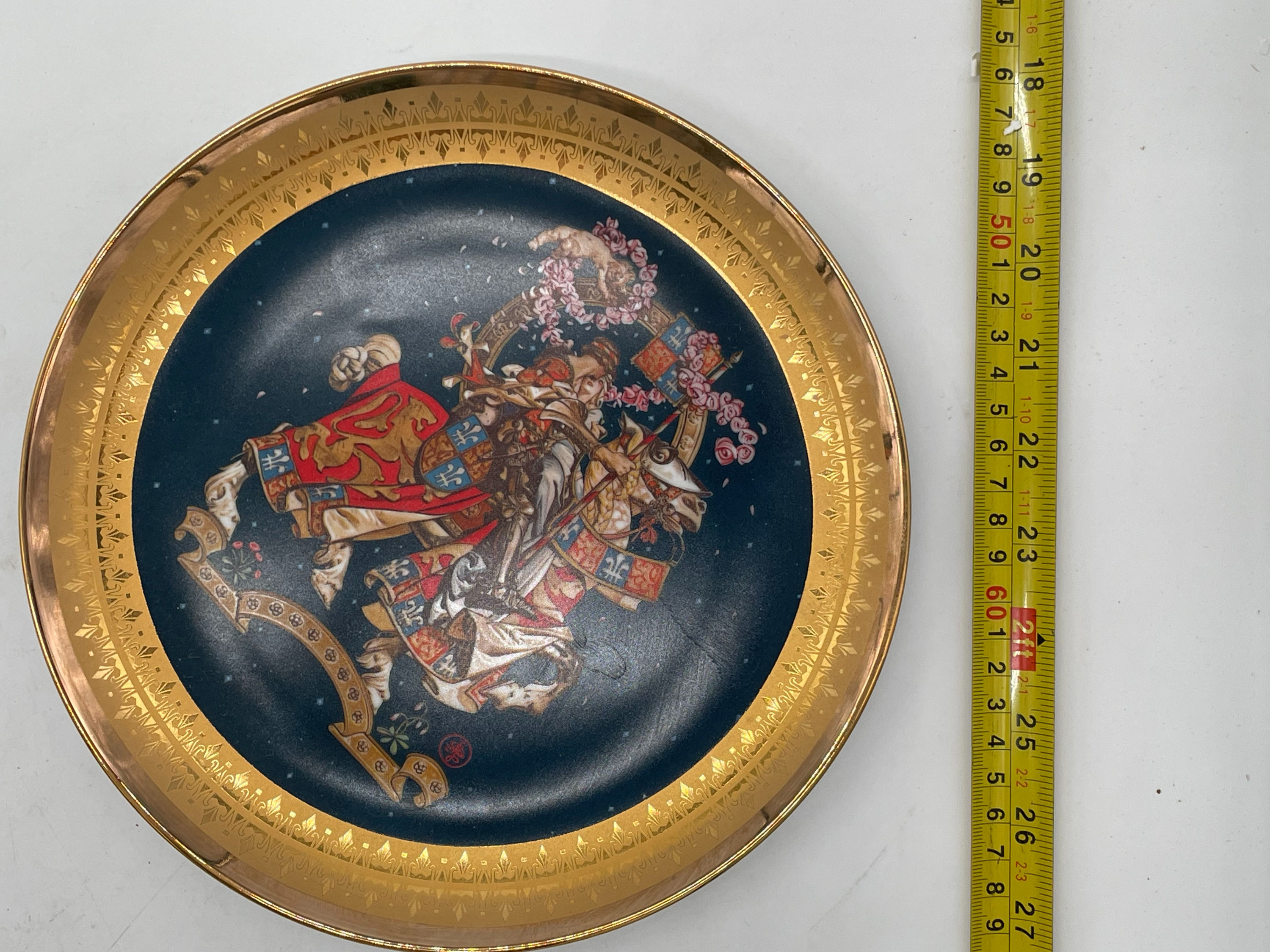 9" Plate - "Young Galahad" - Plate II of The Royal Conwall Classic Collection