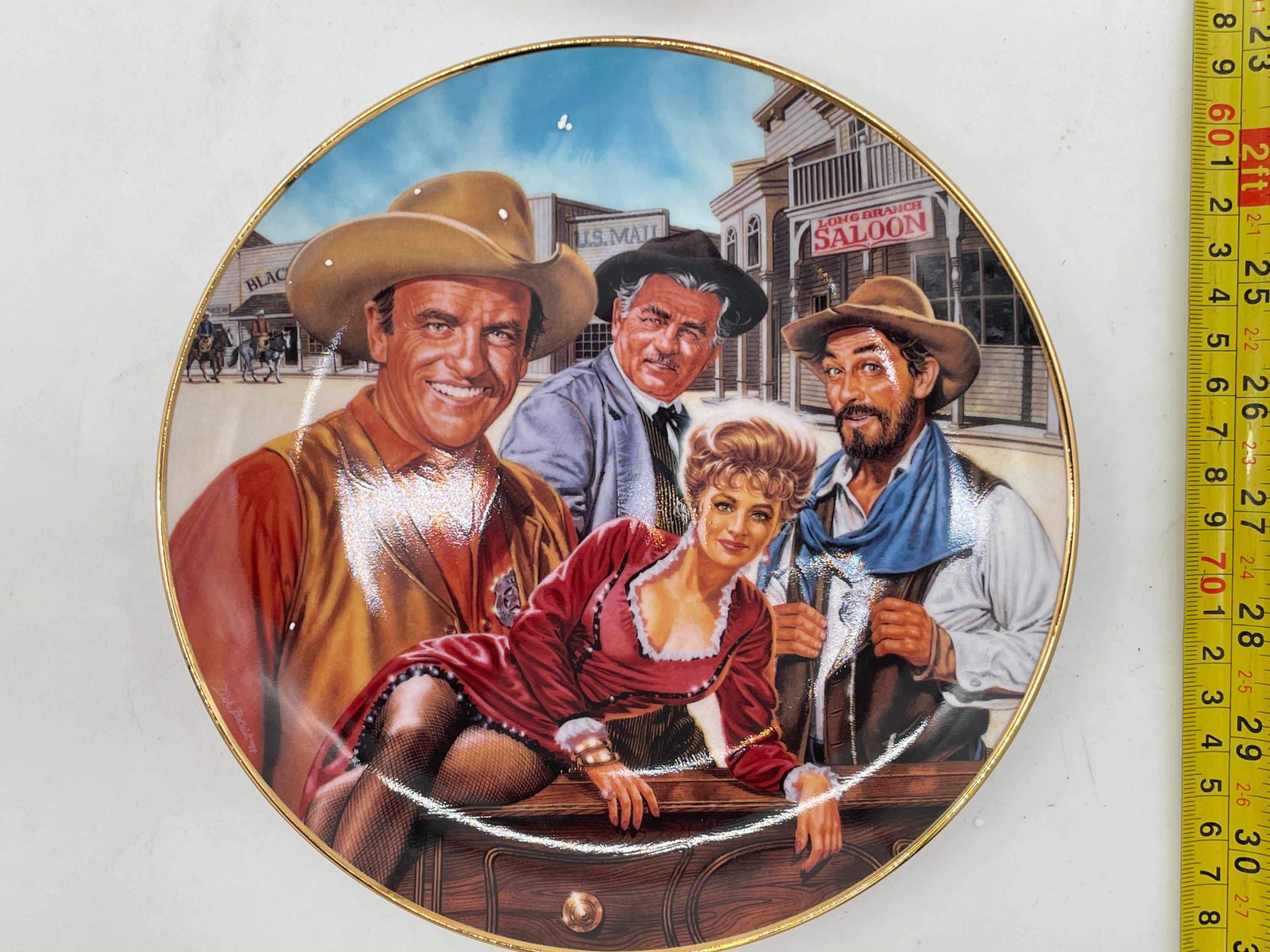 8" Plate - Royal Doulton 40th Anniversary Gunsmoke Collector plate