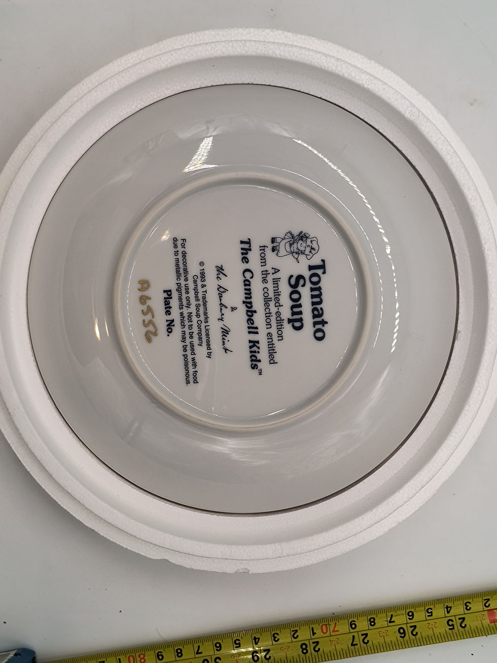 Thumbnail: 8"plate "Tomato Soup" - The Campbell Kids collection by Danbury Mint #A6556