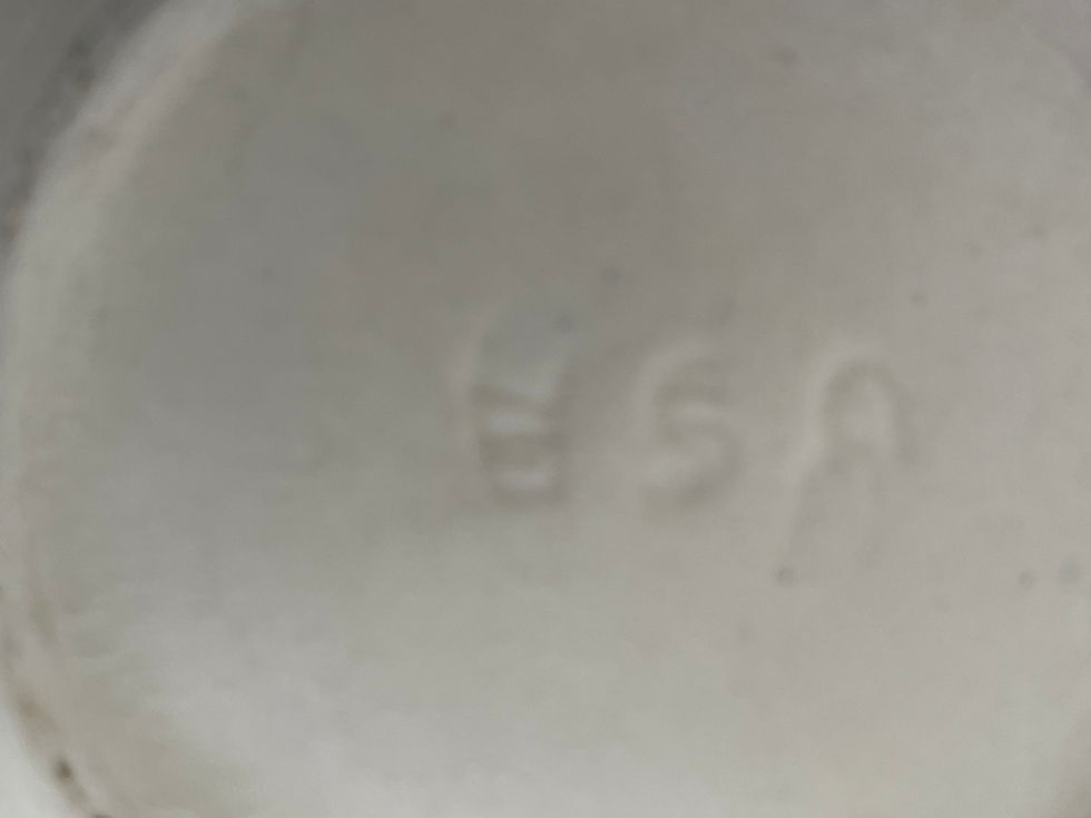 Thumbnail: 4" plate - Vintage plate- No makers USA stamped on bottom