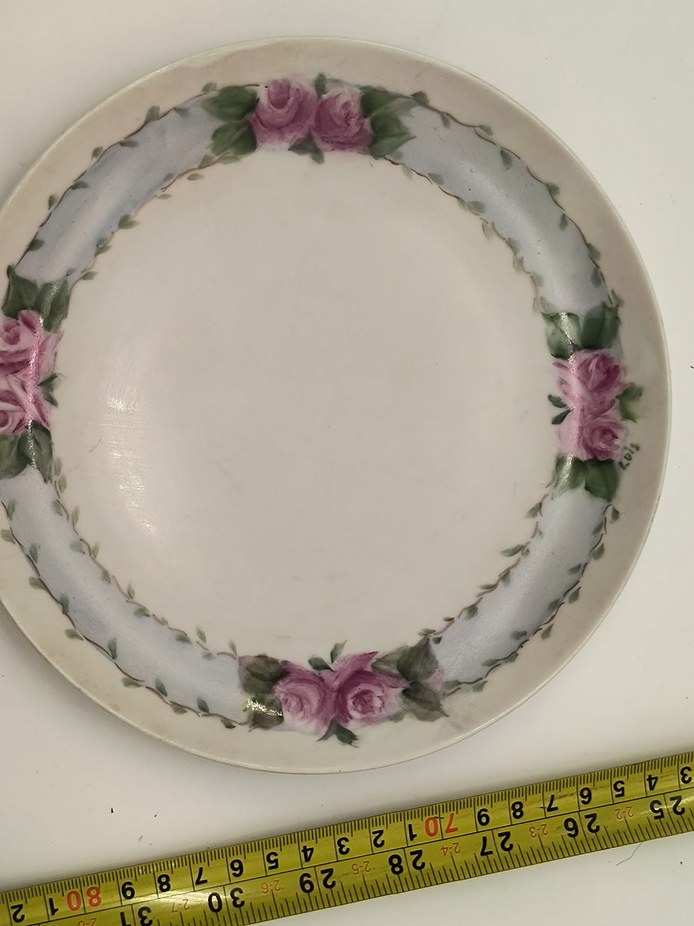Thumbnail: 8" Vintage Porcelain - featuring a hand-painted fruit motif 