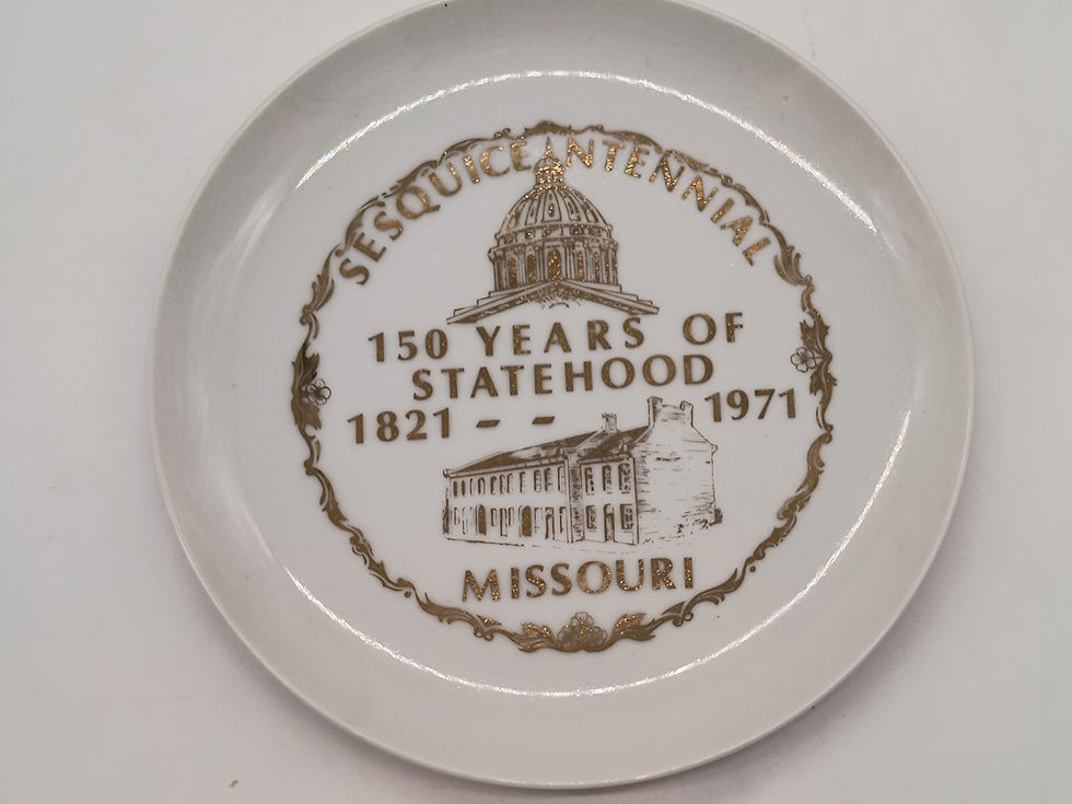 Thumbnail: 8" Plate- Sesquicentennial - Missouri 150 yr old state plate