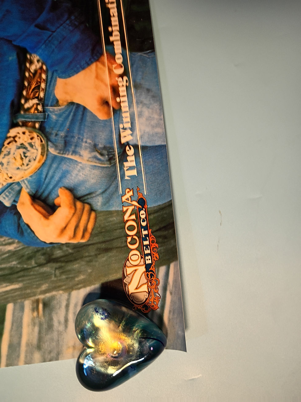 Thumbnail: Approx. 17"x 24" Vintage poster- "PURE COWBOY - The Winning Combination" 