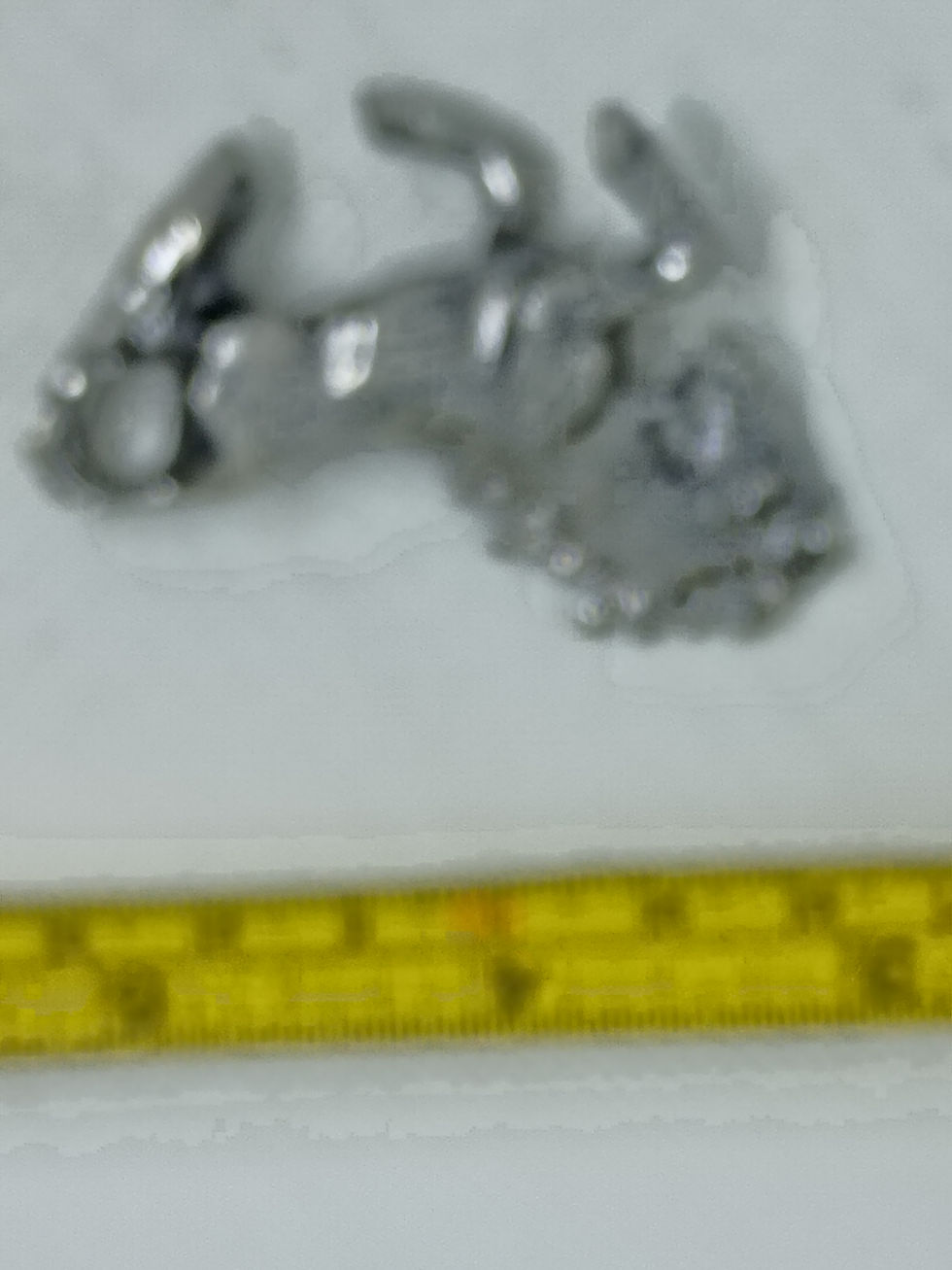 Thumbnail: 2" long - art metal stallion figurine- no markings