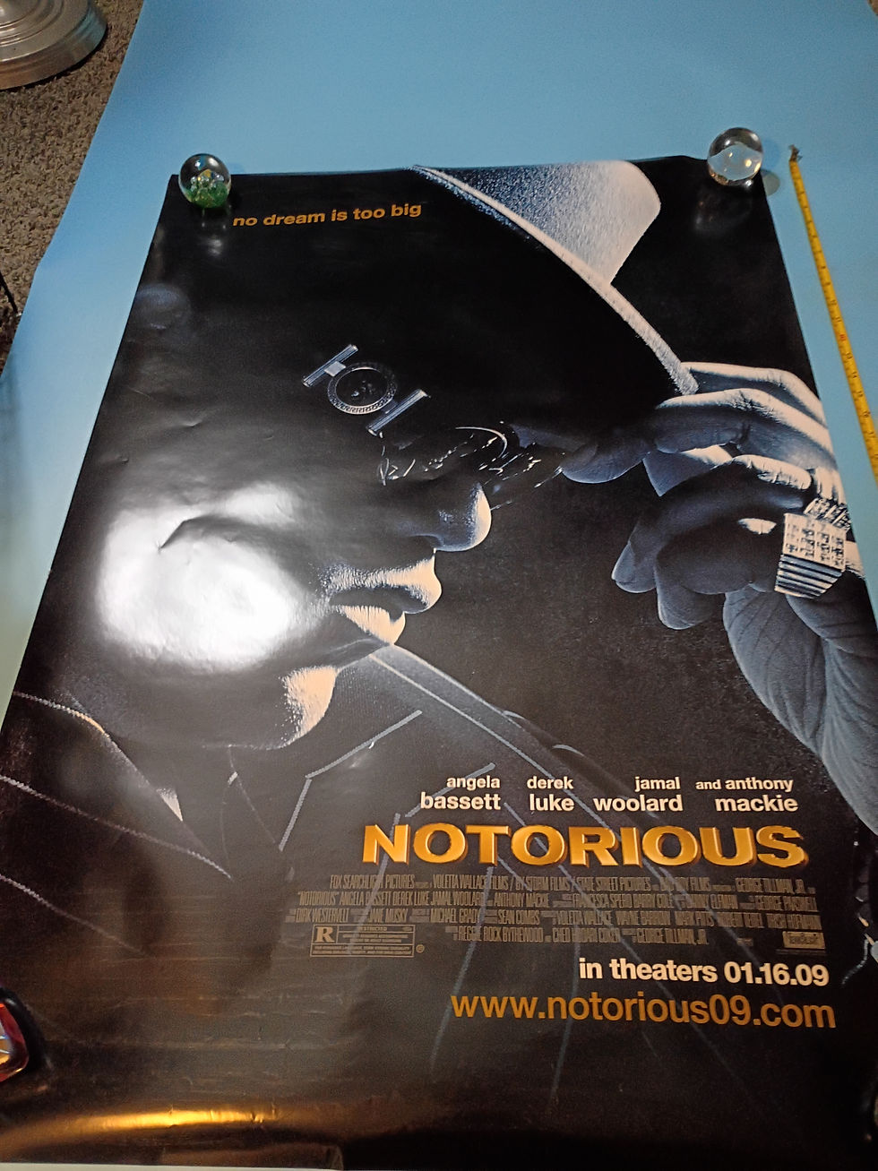 Thumbnail: Approx 27" x 39" Movie poster "Notorius"  in Theatres 01.16.09