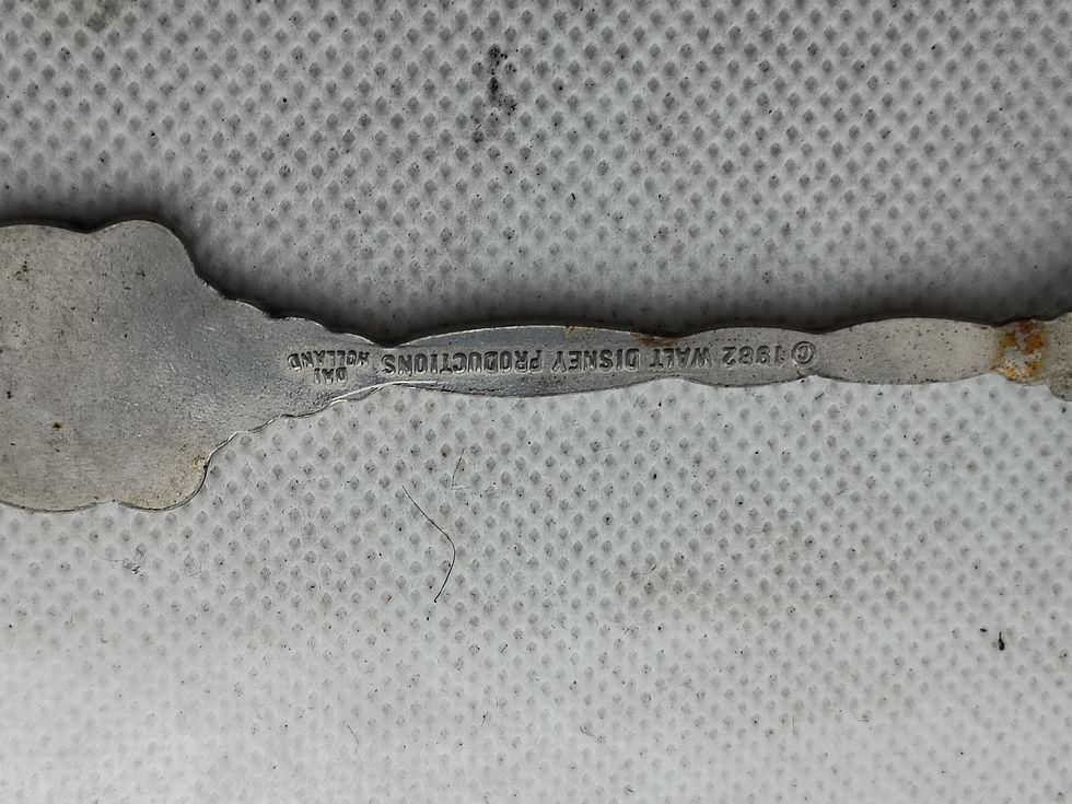 Thumbnail: Approx 5"- vintage base metal souvenir spoon from Holland - Disneyland