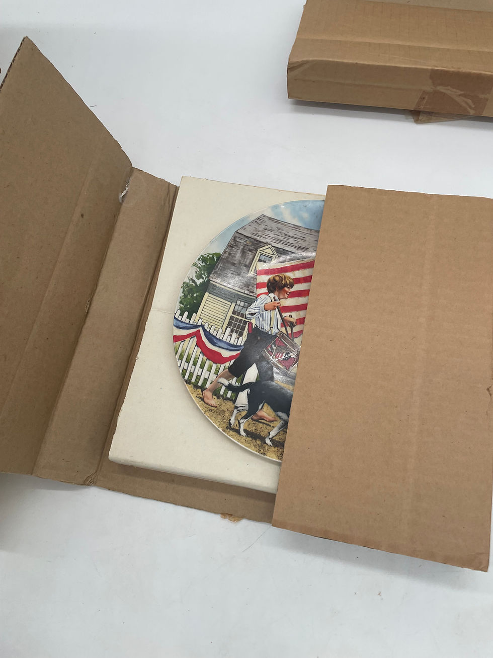 Thumbnail: 8" plate-"The Fourth of July"-1st in Americana Holidays collection 