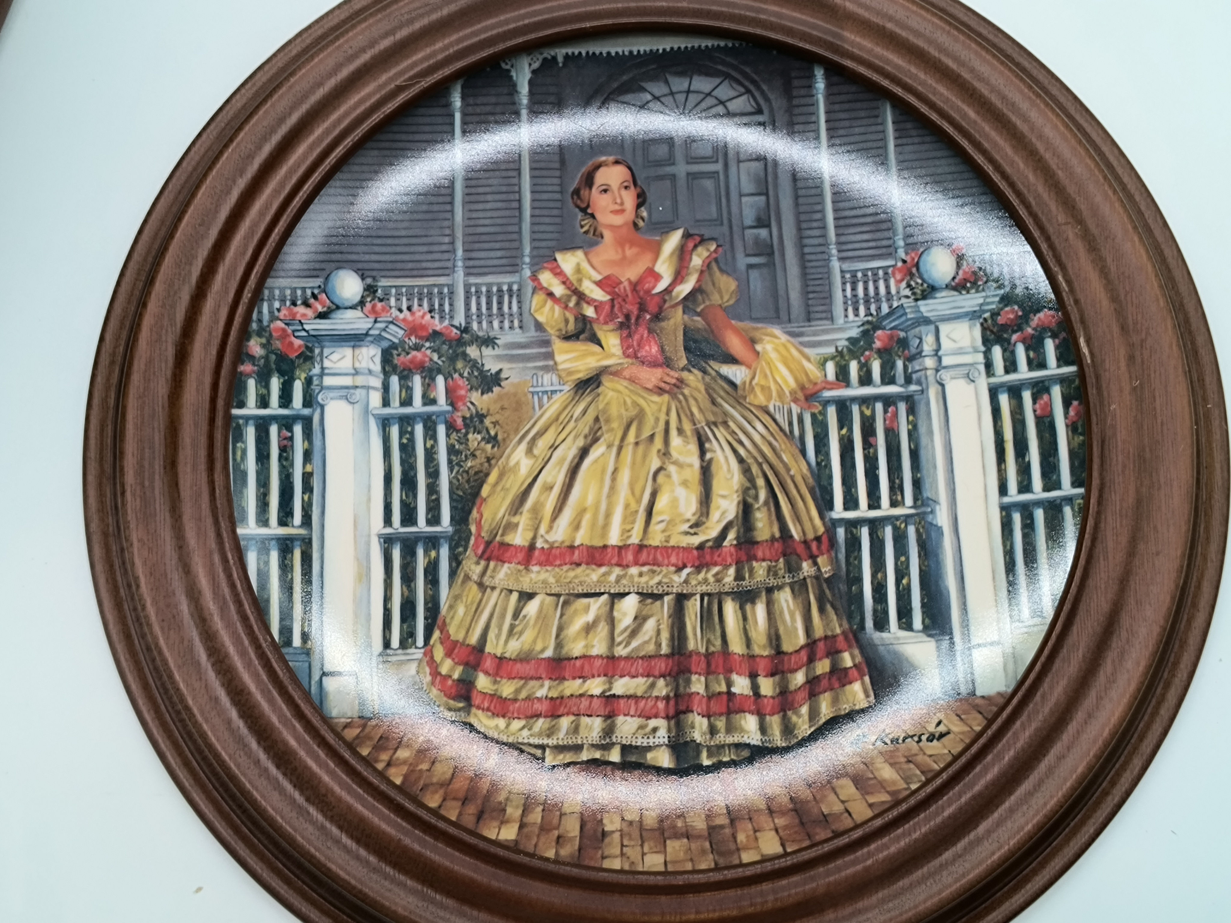 8" Plate - "Melanie" -3rd issue in Gone With the Wind series by Raymond Kursar
