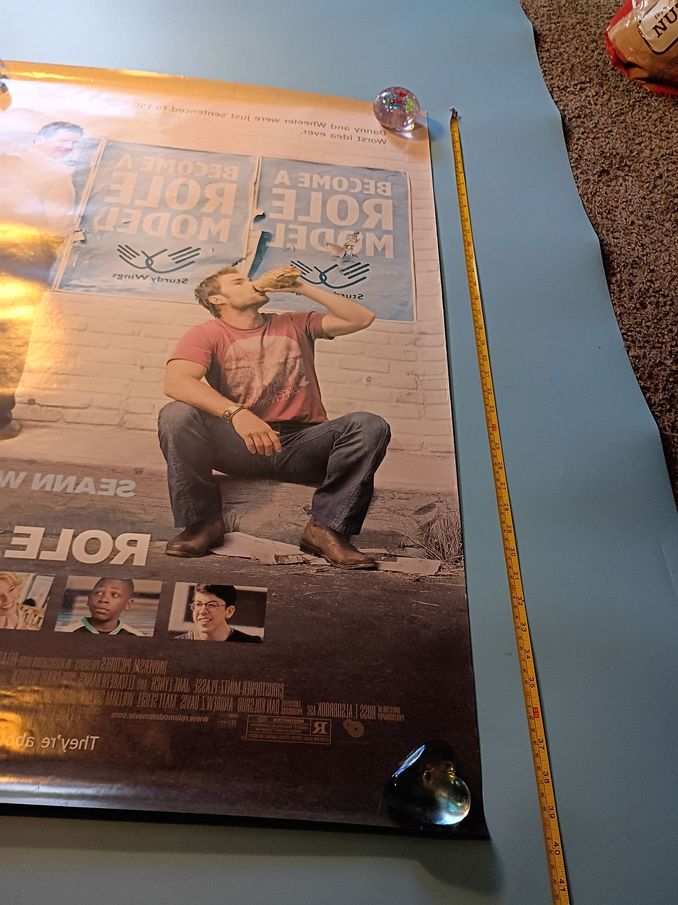 Thumbnail: Approx 27"x 39" Movie poster "Role Models" - 2008 Universal Studios