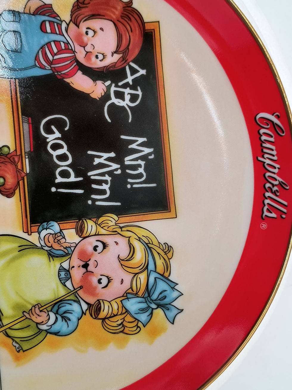 Thumbnail: 8"plate "Vegetable Soup" - The Campbell Kids collection  Danbury Mint #A6556