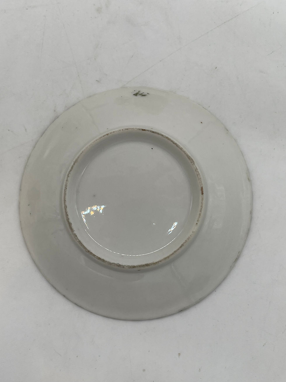 Thumbnail: 4" saucer - Vintage saucer- No makers mark, leopard print rim
