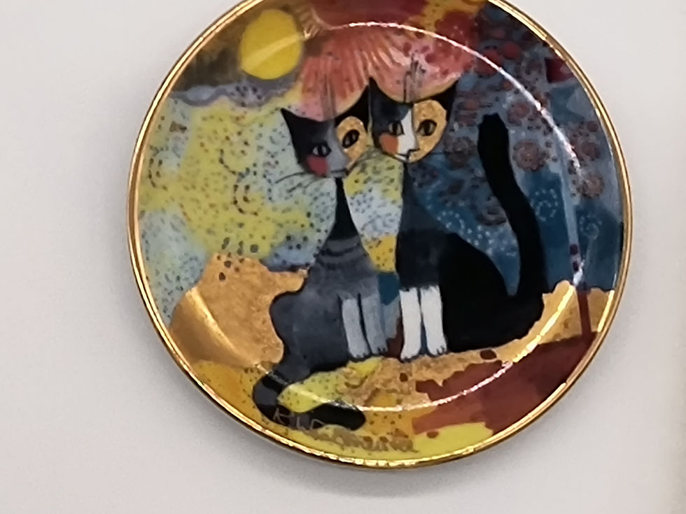 Thumbnail: 3.5" Vintage plate - "Romantico" Goebel Germany
