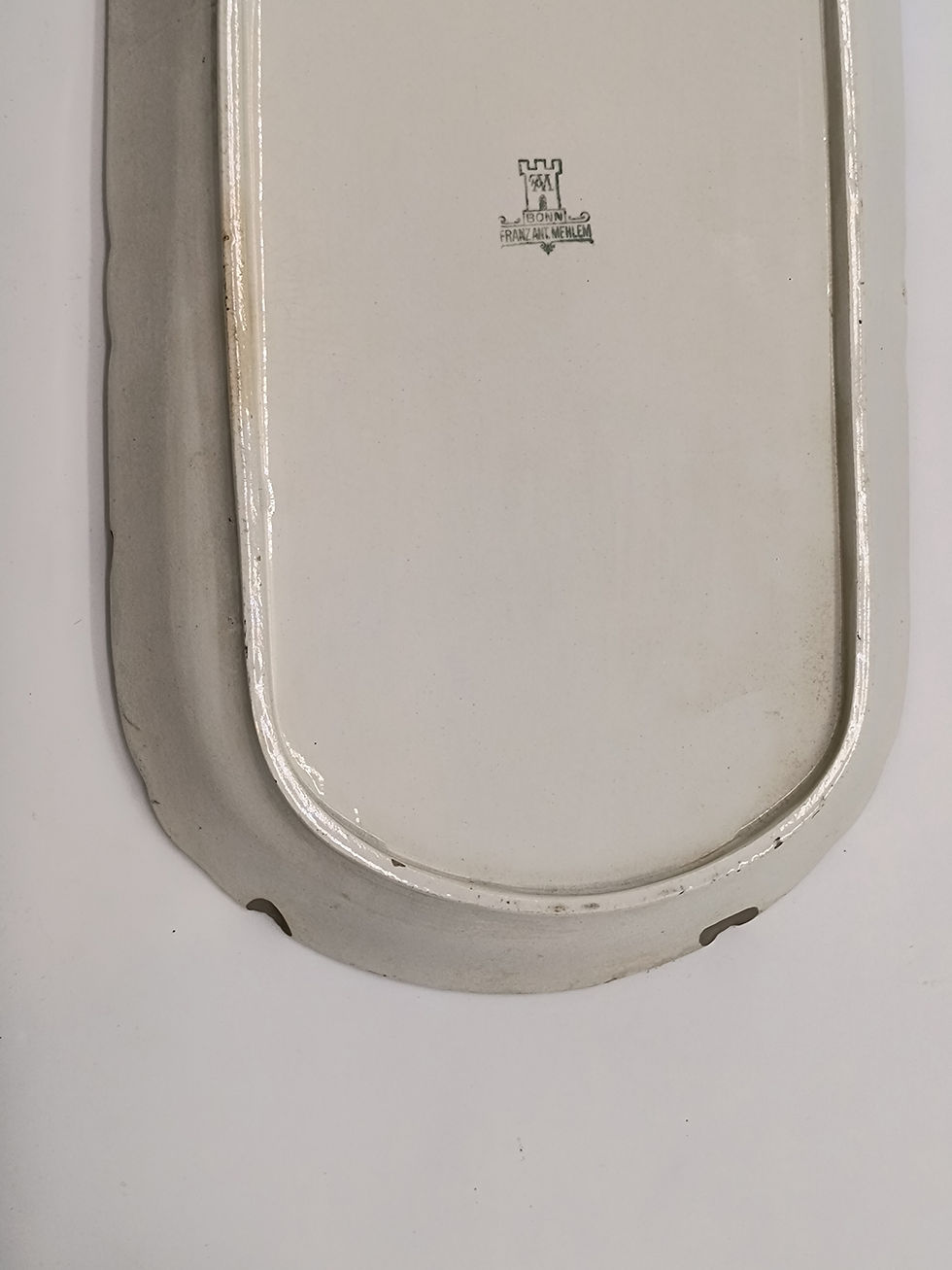 Thumbnail: 15" Vintage platter - manufacturer's mark for Franz Anton Mehlem of Bonn, German