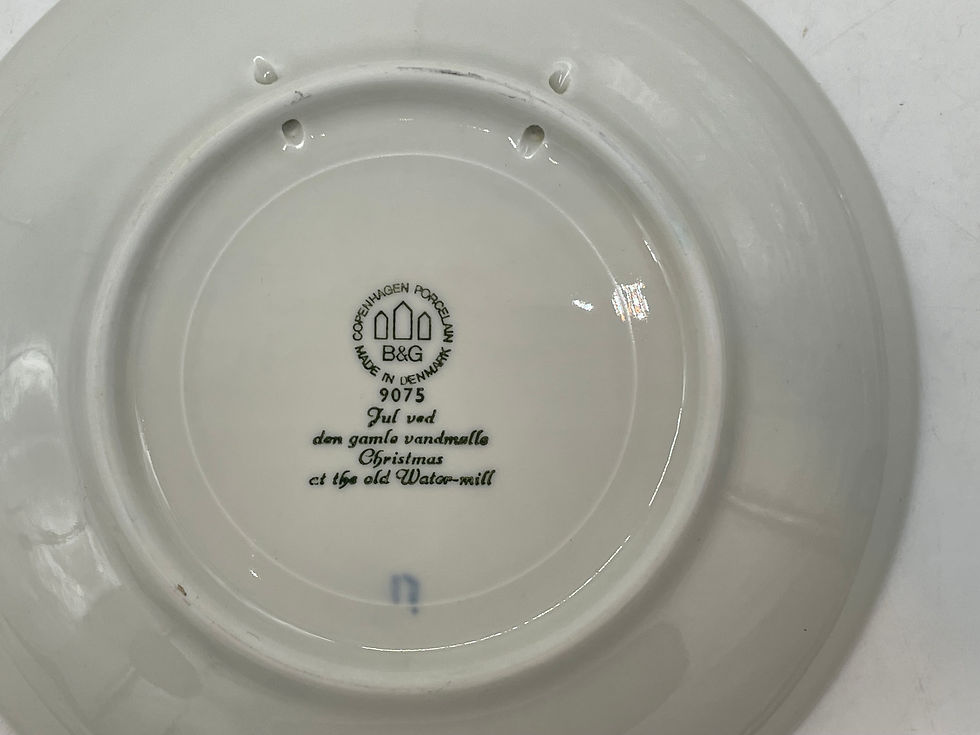 Thumbnail: 7" Plate - JULE AFTER 1975  - "Christmas at the Old Watermill" Denmark