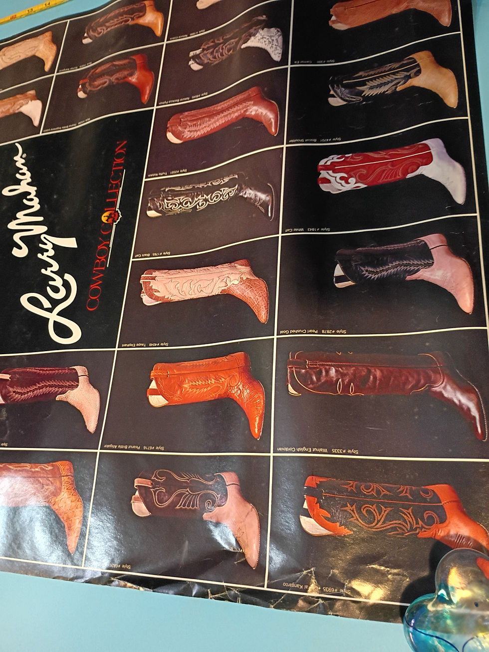 Thumbnail: Approx. 12"x 31" Vintage poster- Larry Mahan Cowboy Collection