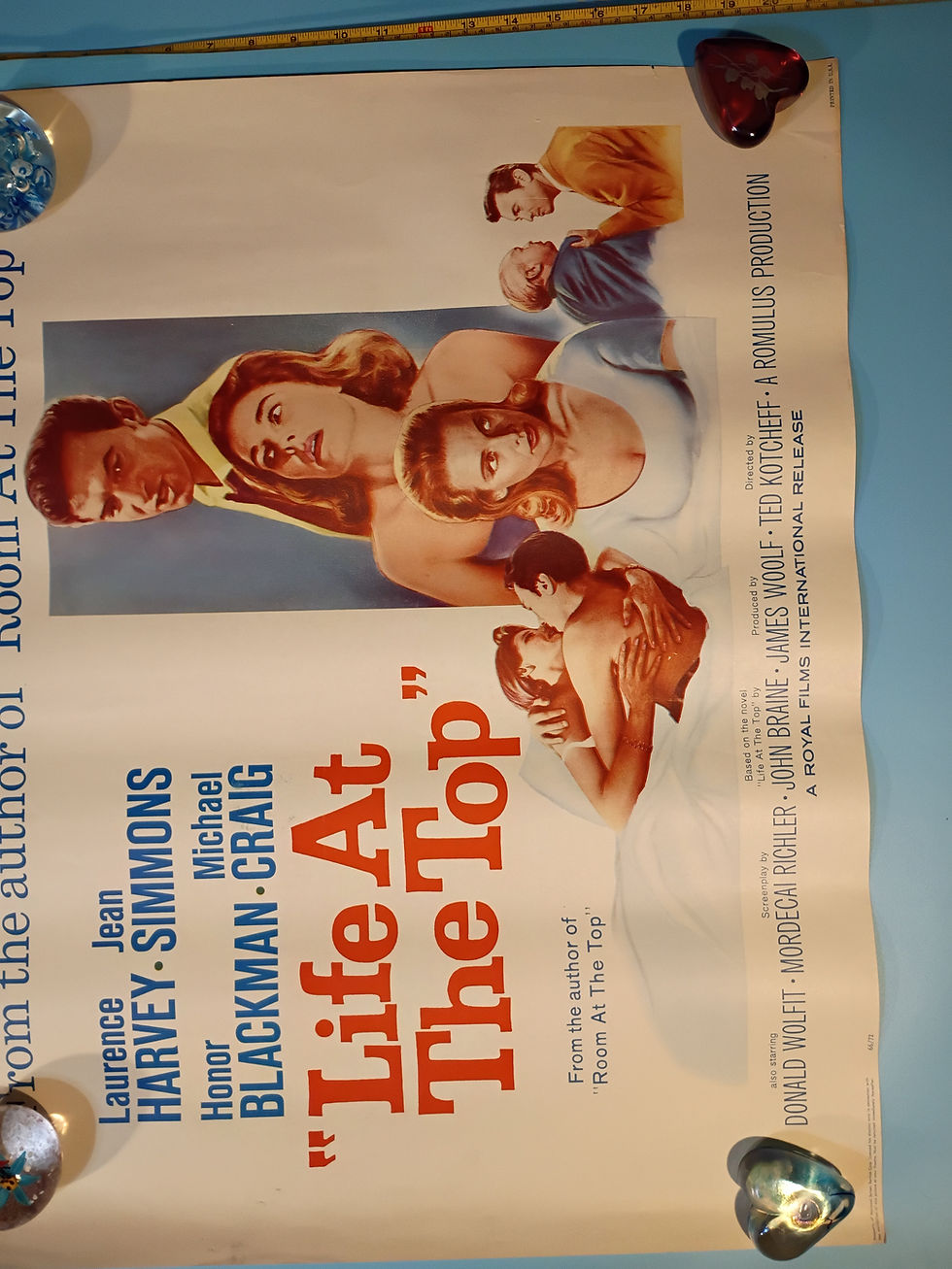 Thumbnail: Approx. 22"x 28"Vintage Movie poster "Life At The Top" A Royal Films Release