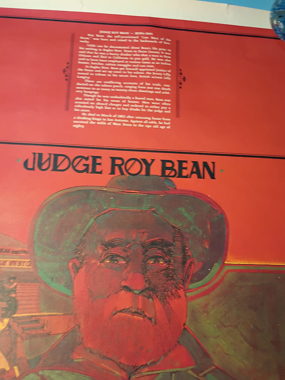 Thumbnail: Approx. 21"x 27"Vintage poster- TemTex -How The West Was Won "Judge Roy Bean"