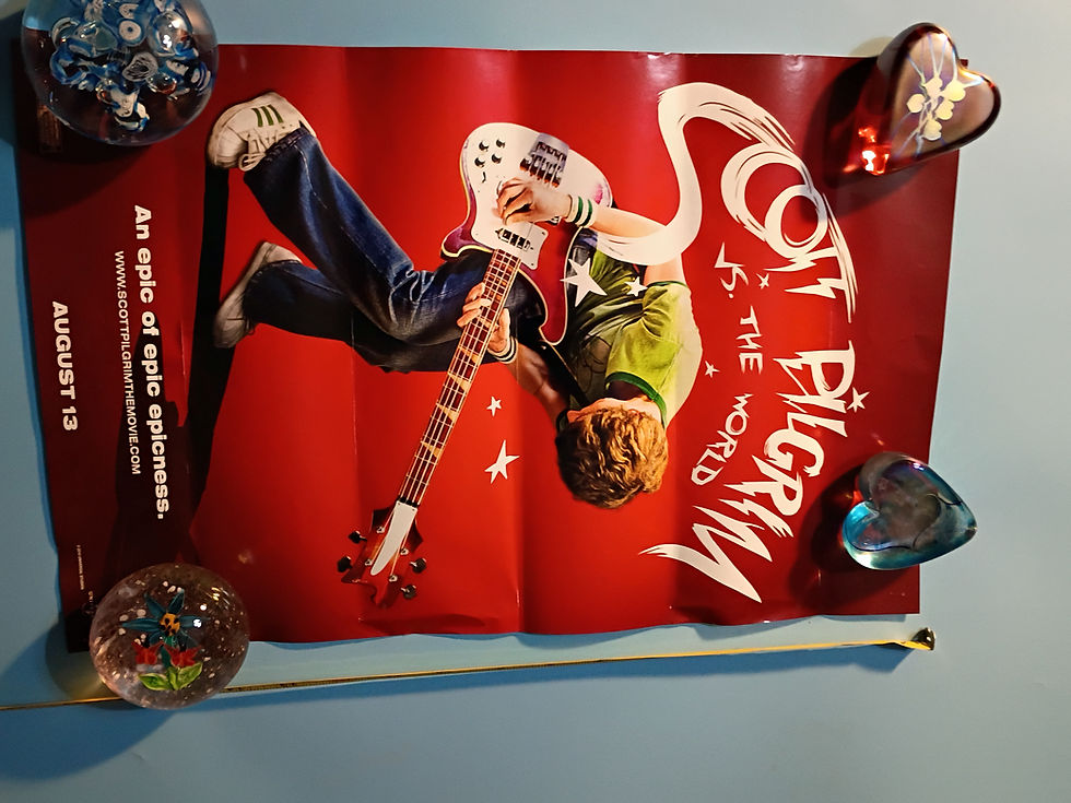 Thumbnail: Approx. 11"x 17" Movie poster- "Scott Pilgrim vs the World" Universal Studios