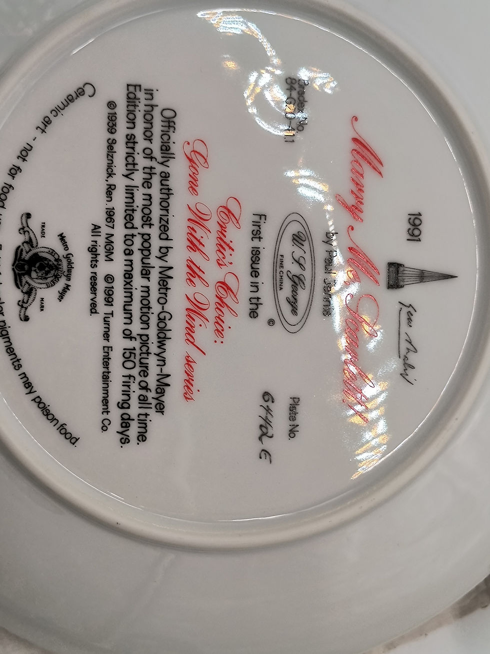 Thumbnail: 8" Plate - "Marry Me Scarlett" 1st issue in Critics Choice
