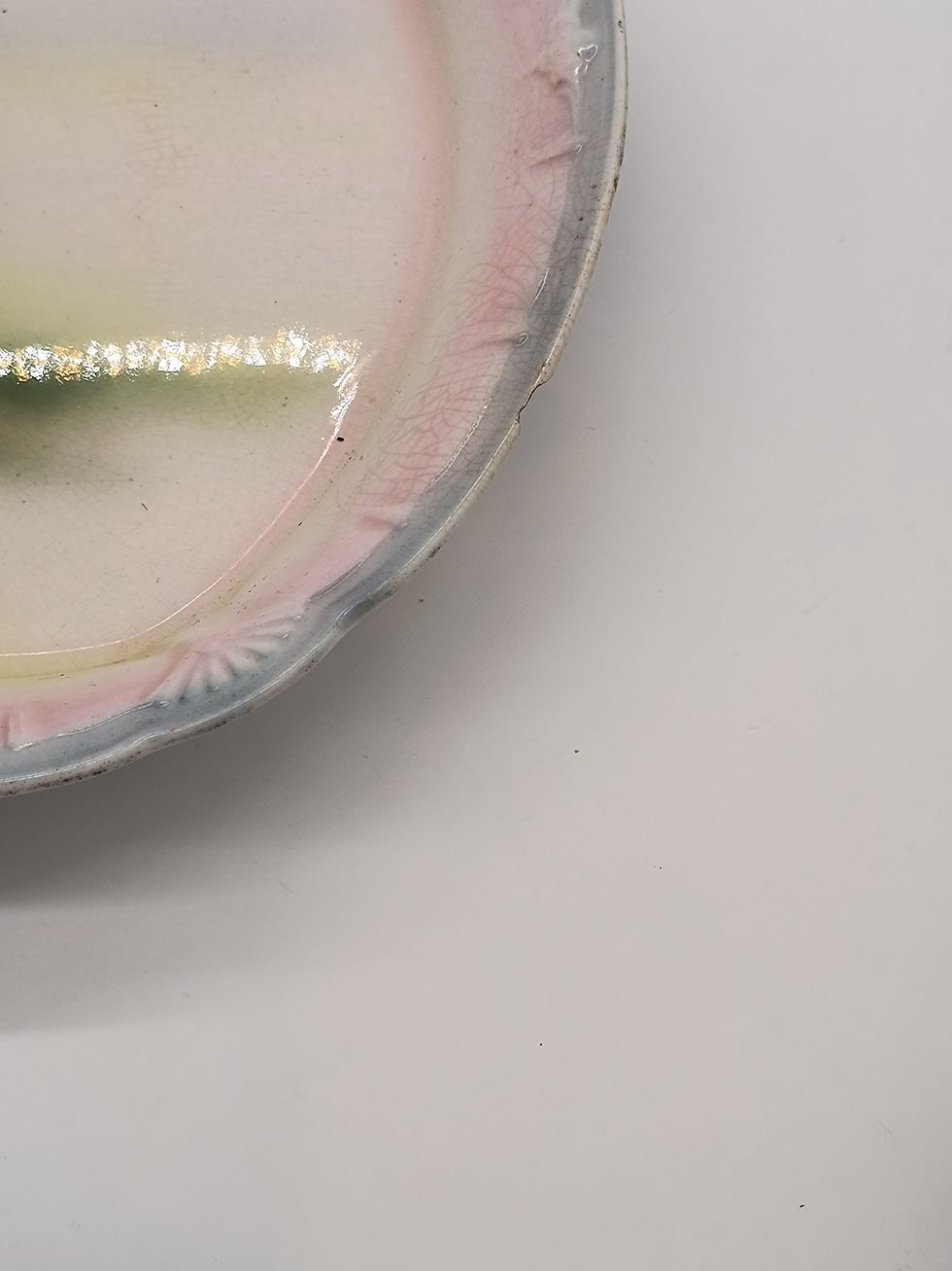 Thumbnail: 15" Vintage platter - manufacturer's mark for Franz Anton Mehlem of Bonn, German