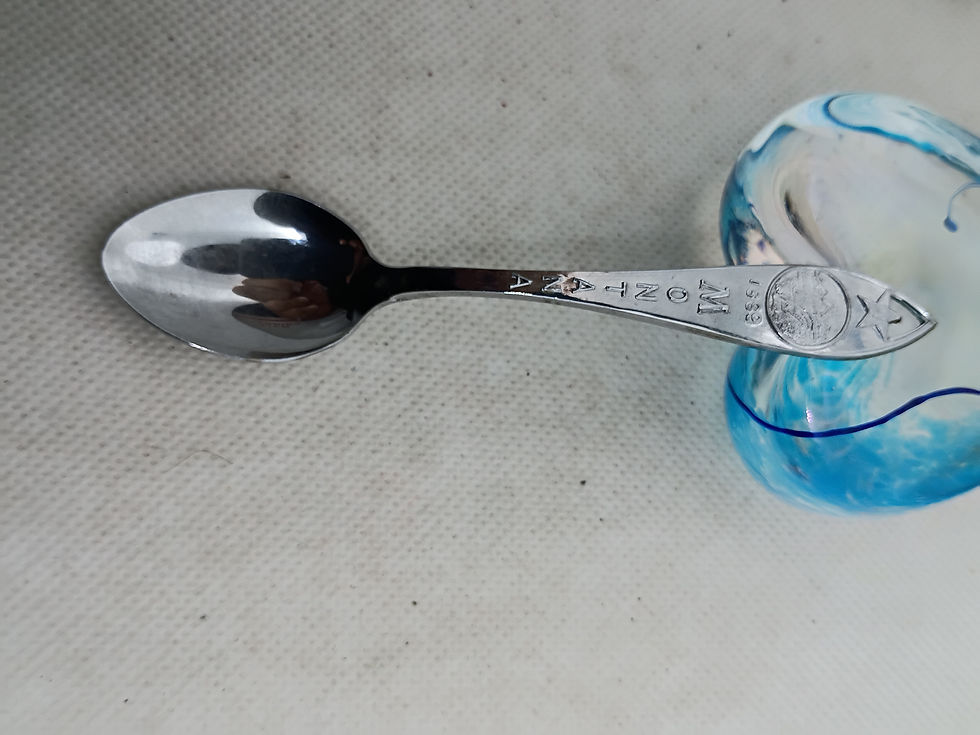 Thumbnail: Approx 5"- vintage base metal souvenir spoon from Holland - Disneyland