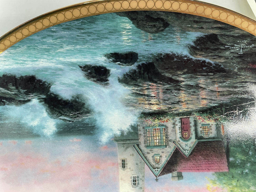 Thumbnail: 9" Plate-"Hope's Cottage" 1st issue in Thomas Kinkade Scenes of Serenity