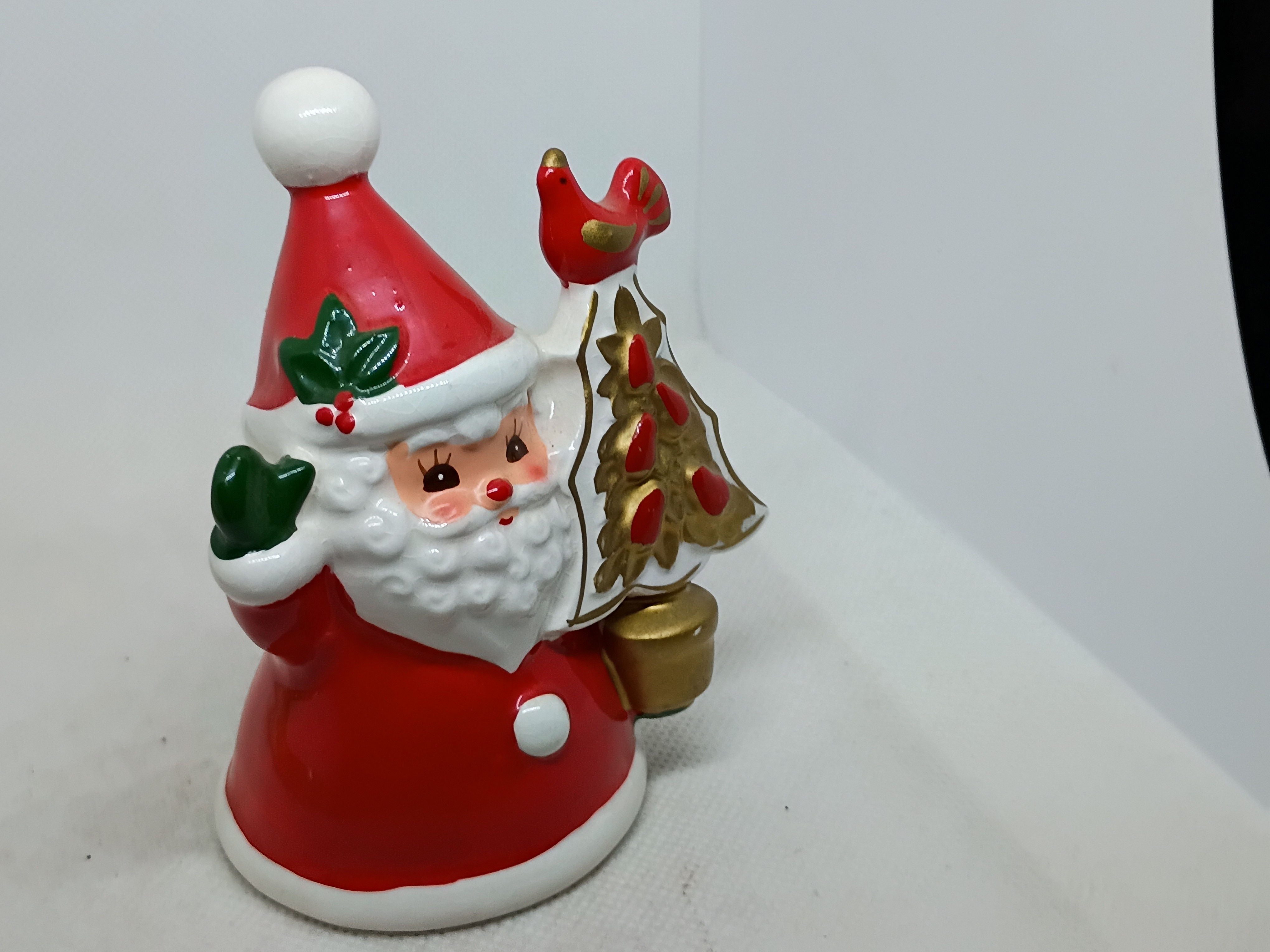 4" tall- porcelain bell -Santa figure- Napcoware Imports Japan