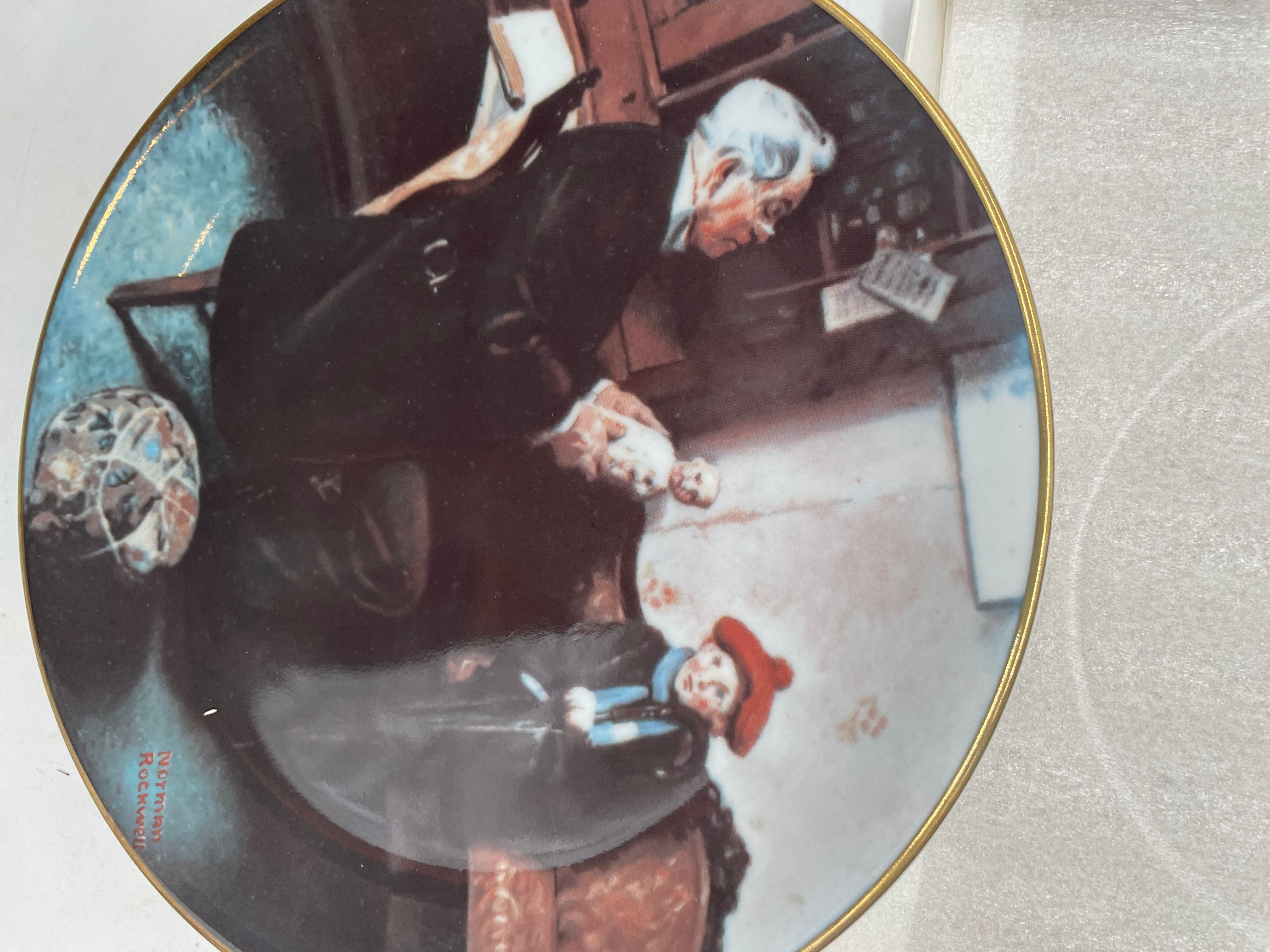 8" Plate - "The Doctor and the Doll" 1977 1st limited edition collector's plate