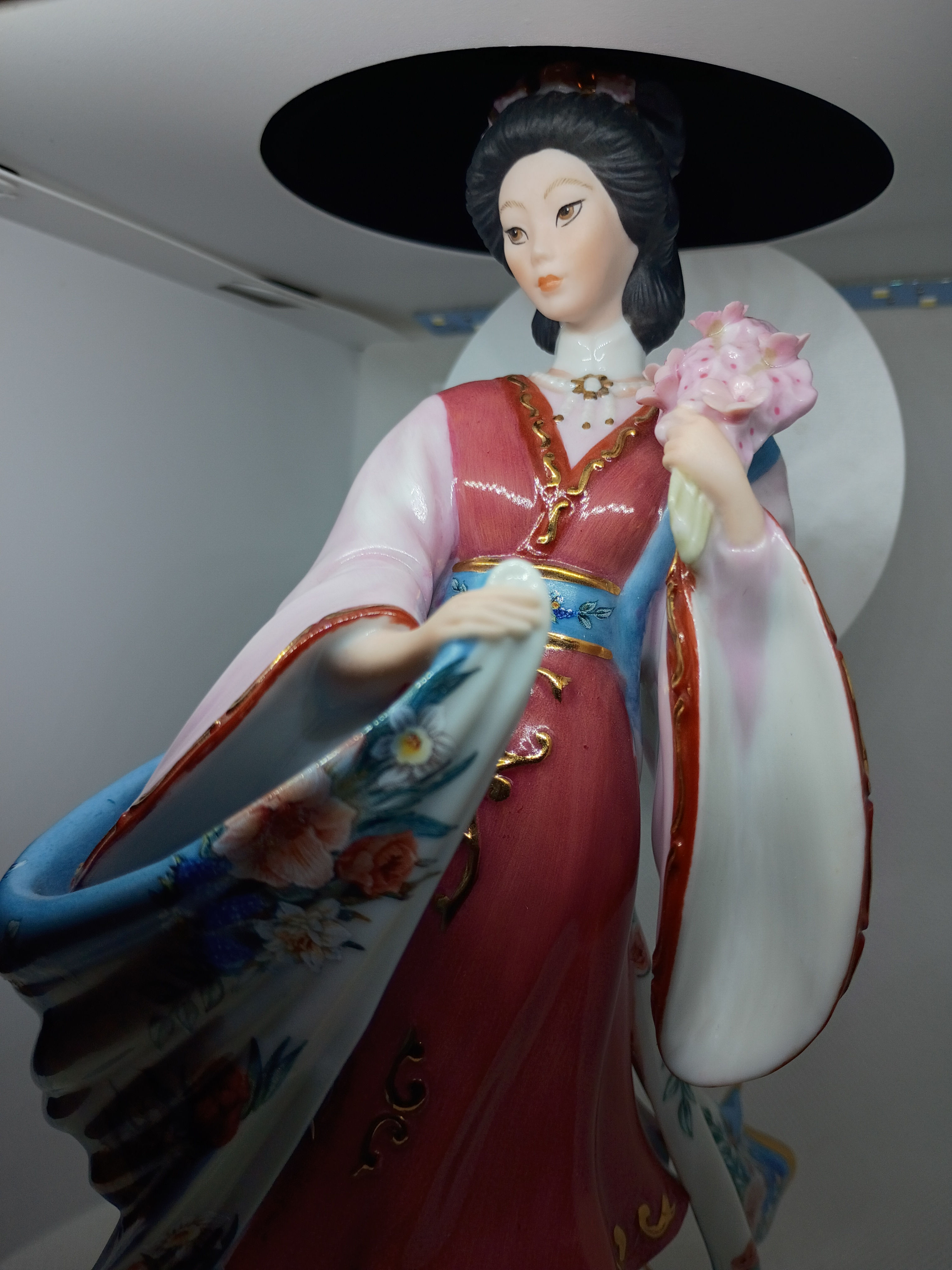 9.5" Porcelain Statue- "The Plum Blossom Princess" by Lena Liu 